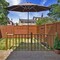 Outdoor Metal Patio Umbrella Clamp for Fence Post, Railing, Bleachers, or Benches - Strong and Durable, Keeps Secure in Any Weather, Strong Winds or Rainy Conditions, 3 – Pack